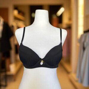 BLACK PADDED BRA